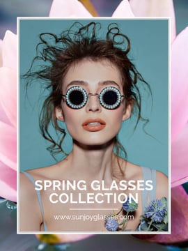 Spring glasses collection advertisement