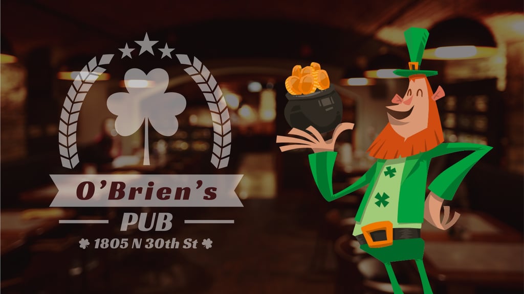 Saint Patrick's Leprechaun with Coins in Pub | Full Hd Video Template — Создать дизайн Saint Patrick's Leprechaun with Coins in Pub | Full Hd Video Template — Создать дизайн