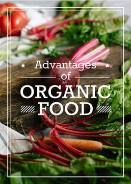 advantages of organic food poster
