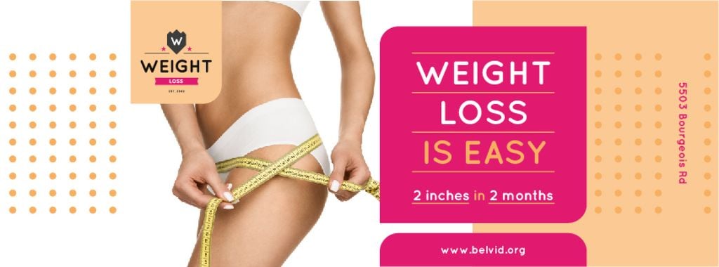 Weight Loss Program Ad with Slim Female Body — ein Design erstellen Weight Loss Program Ad with Slim Female Body — ein Design erstellen