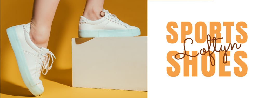Shoes Sale Female Legs in Sports Shoes — Создать дизайн Shoes Sale Female Legs in Sports Shoes — Создать дизайн