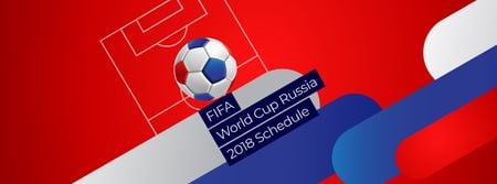 FIFA Soccer Match Announcement with Jumping Ball Facebook Video cover Design Template