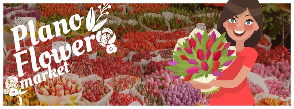 Florist Services Girl Holding Flowers Bouquet | Facebook Video Cover Template — Створити дизайн Florist Services Girl Holding Flowers Bouquet | Facebook Video Cover Template — Створити дизайн