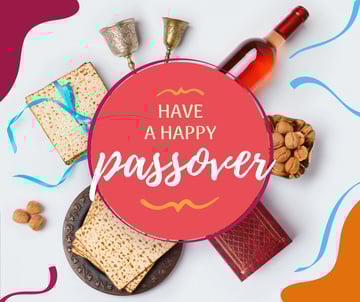 Happy Passover festive dinner
