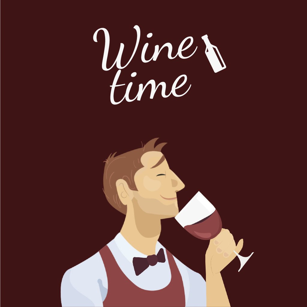 Sommelier smelling wine — Створити дизайн Sommelier smelling wine — Створити дизайн
