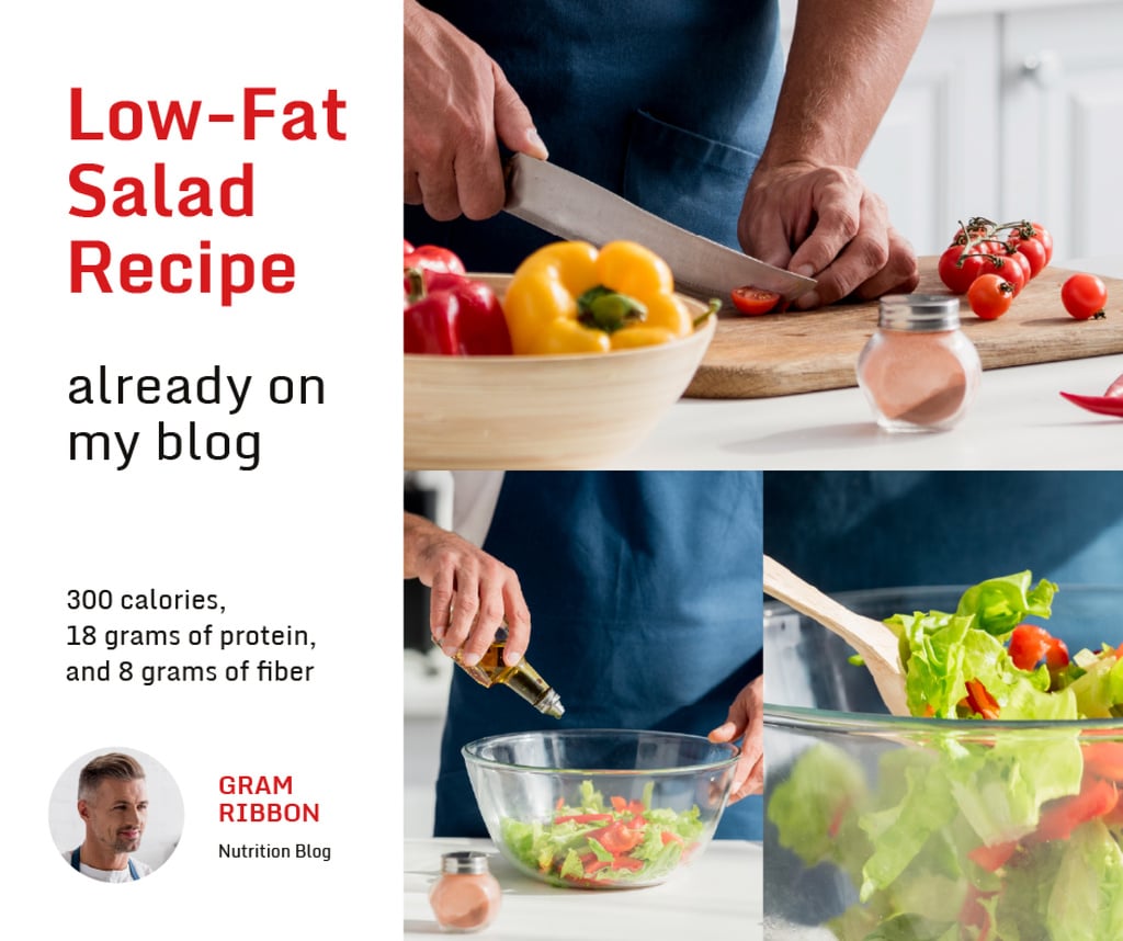 Cooking Blog Ad Chef Cutting Vegetables — Maak een ontwerp Cooking Blog Ad Chef Cutting Vegetables — Maak een ontwerp