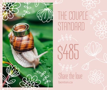 Wedding offer Rings on Snail