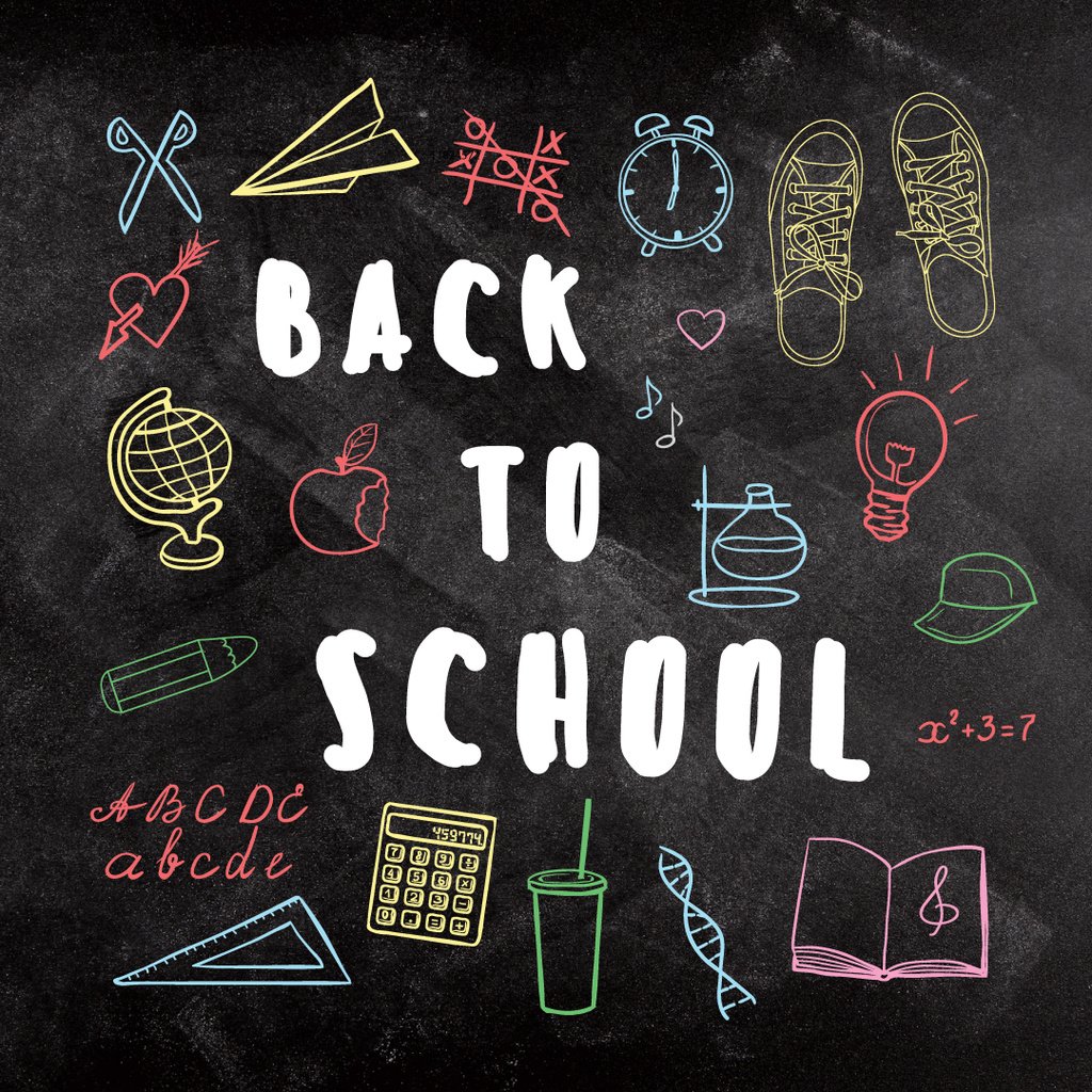 Back to school with Bright education and sciences icons — Create a Design Back to school with Bright education and sciences icons — Create a Design
