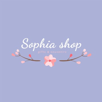 Gift Shop Ad with Branches with Flowers