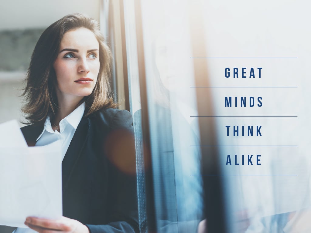 Great minds think alike — Crea un design Great minds think alike — Crea un design
