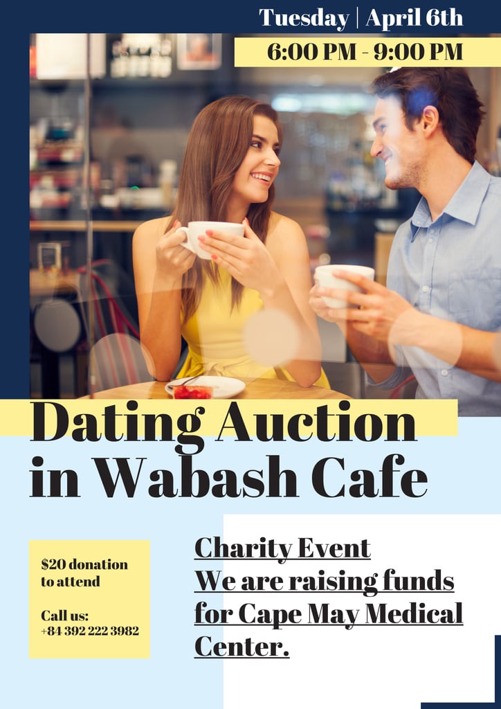 Dating Auction in Wabash Cafe — ein Design erstellen Dating Auction in Wabash Cafe — ein Design erstellen