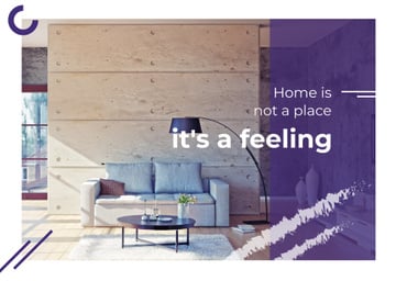 Real Estate Ad with Cozy Interior in Light Colours