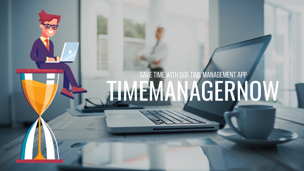 Time Management Concept Businessman on Hourglass – Stwórz projekt Time Management Concept Businessman on Hourglass – Stwórz projekt
