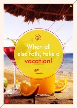Vacation Offer Cocktail at the Beach