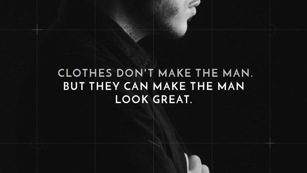 Citation about a man clothes — ein Design erstellen Citation about a man clothes — ein Design erstellen