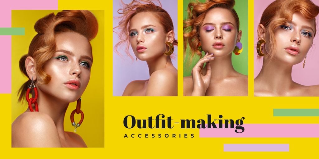 Young woman with fashionable makeup — Créer un visuel Young woman with fashionable makeup — Créer un visuel