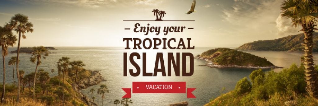 enjoy your tropical island vacation banner — ein Design erstellen enjoy your tropical island vacation banner — ein Design erstellen