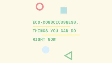 Eco-consciousness concept with simple icons
