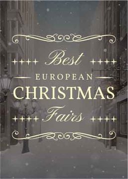 Christmas Fairs Guide Town in Snow | Flyer Template