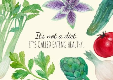 Healthy eating illustration