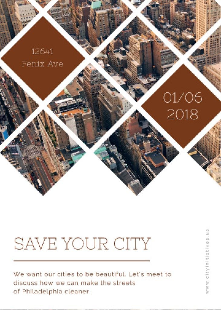 Urban event Invitation with Skyscrapers view — ein Design erstellen Urban event Invitation with Skyscrapers view — ein Design erstellen