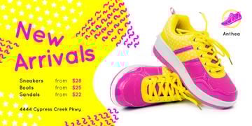 Sport Shoes Sale with Sneakers in Pink and Yellow