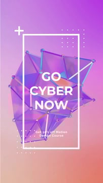 Cyber Monday Sale Digital Shape in Purple