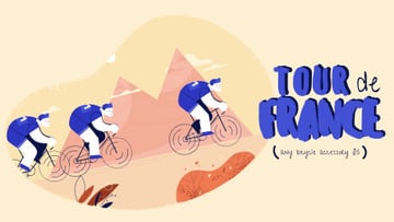 Tour de France Cyclists in mountains