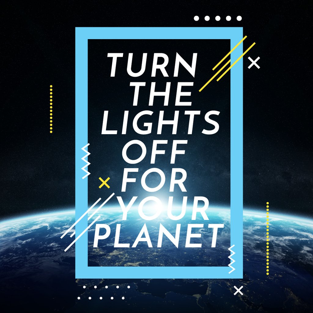 Earth hour banner — ein Design erstellen Earth hour banner — ein Design erstellen