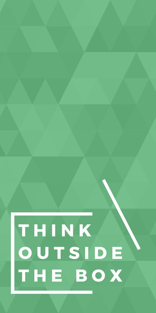 Think outside the box citation — Crea un design Think outside the box citation — Crea un design