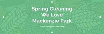 Spring Cleaning Event Invitation Green Floral Texture