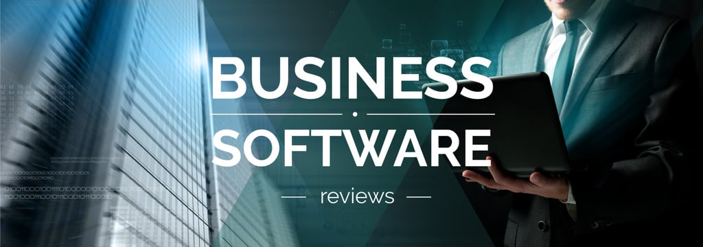 Business Software Review Man Typing on Laptop | Tumblr Banner Template — Створити дизайн Business Software Review Man Typing on Laptop | Tumblr Banner Template — Створити дизайн