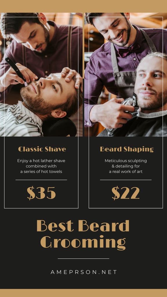 Man Shaving at Barbershop — Create a Design Man Shaving at Barbershop — Create a Design