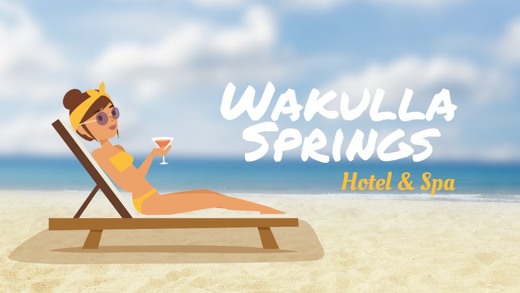 Hotel Resort Ad Woman with Cocktail at the Beach | Full Hd Video Template — ein Design erstellen Hotel Resort Ad Woman with Cocktail at the Beach | Full Hd Video Template — ein Design erstellen
