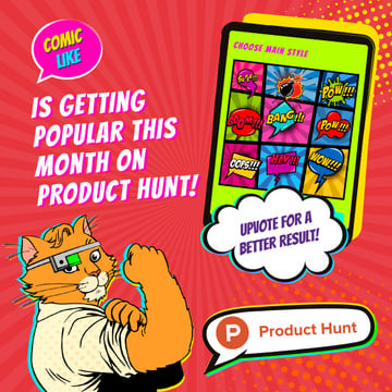 Product Hunt Campaign App Interface on Screen