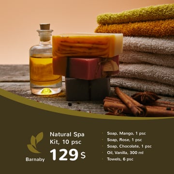 Natural Handmade Soap Shop Ad