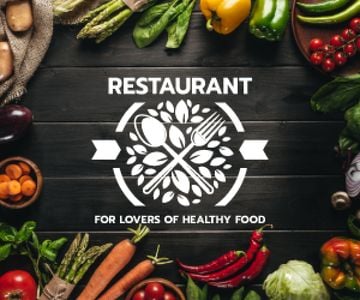 restaurant for lovers of healthy food poster