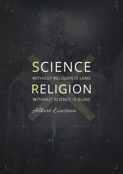 Citation about science and religion