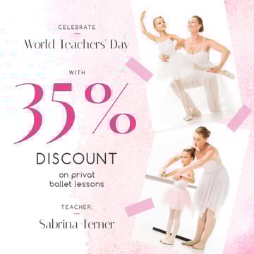 World Teachers' Day Ballet Classes Discount