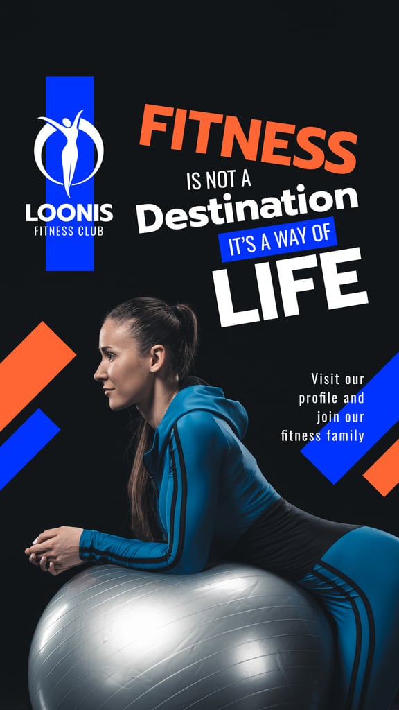 Gym Offer Woman Exercising with Ball — Crear un diseño Gym Offer Woman Exercising with Ball — Crear un diseño