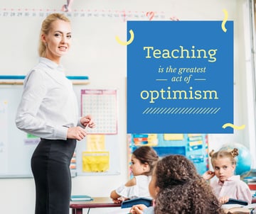 Teaching quote Kids Studying in Classroom
