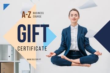 Woman Meditating at Workplace