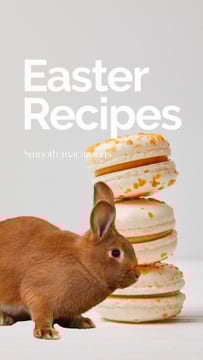 Easter Recipes with cookies and Bunny