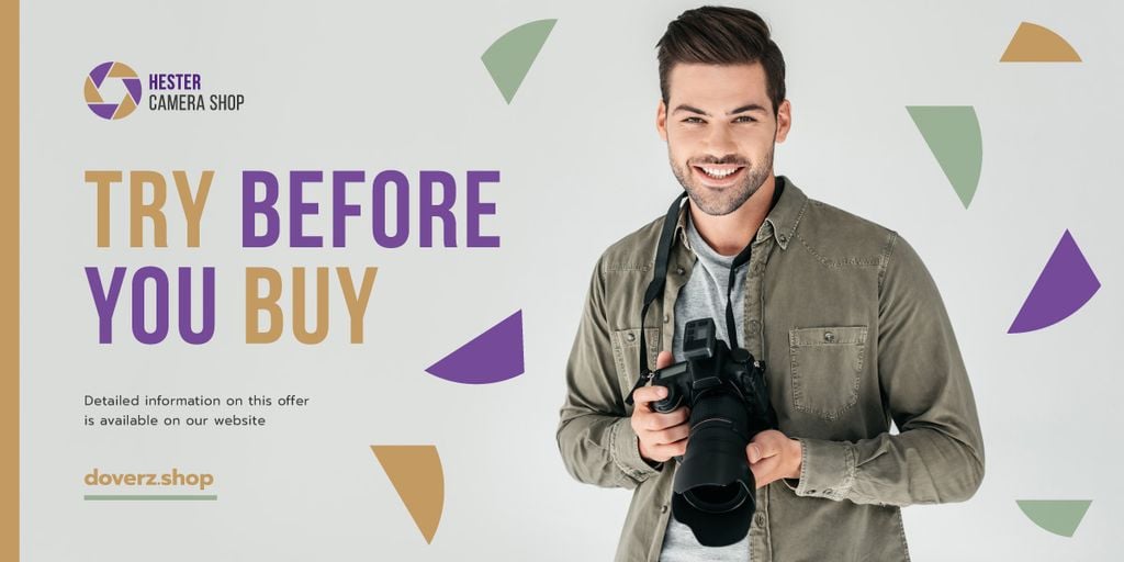 Photography Offer Man with Camera — Створити дизайн Photography Offer Man with Camera — Створити дизайн