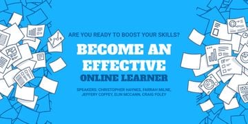 Online learning event announcement