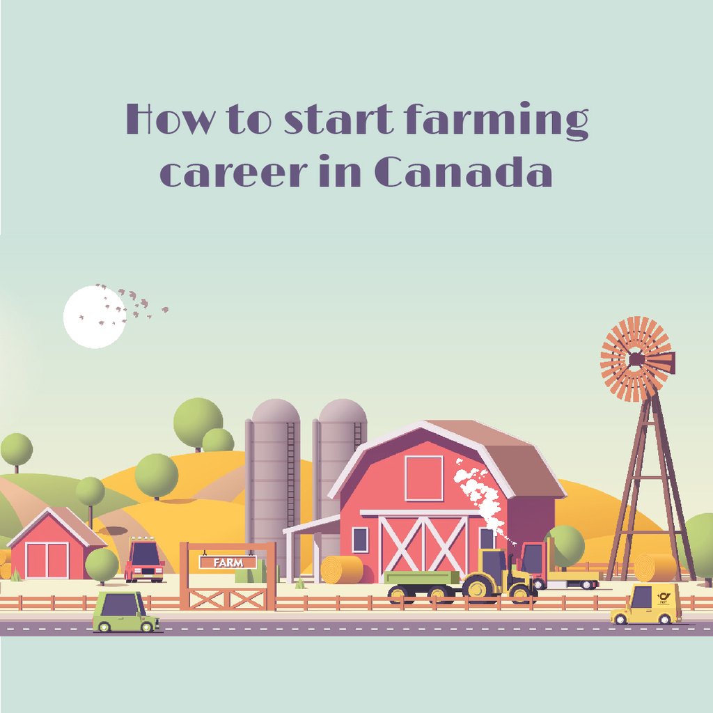 Agriculture Guide with Cars Driving by Farm Barn — Maak een ontwerp Agriculture Guide with Cars Driving by Farm Barn — Maak een ontwerp