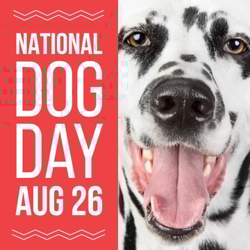 national dog day poster
