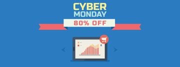 Cyber Monday Sale Digital Devices in Blue