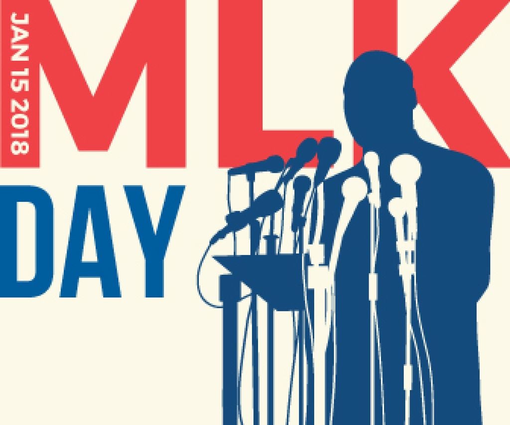 Martin Luther King day card — Créer un visuel Martin Luther King day card — Créer un visuel