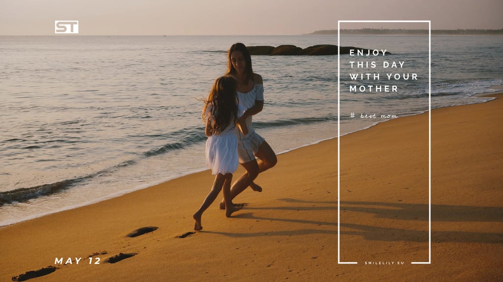 Mother and daughter by the sea on Mother's Day — ein Design erstellen Mother and daughter by the sea on Mother's Day — ein Design erstellen